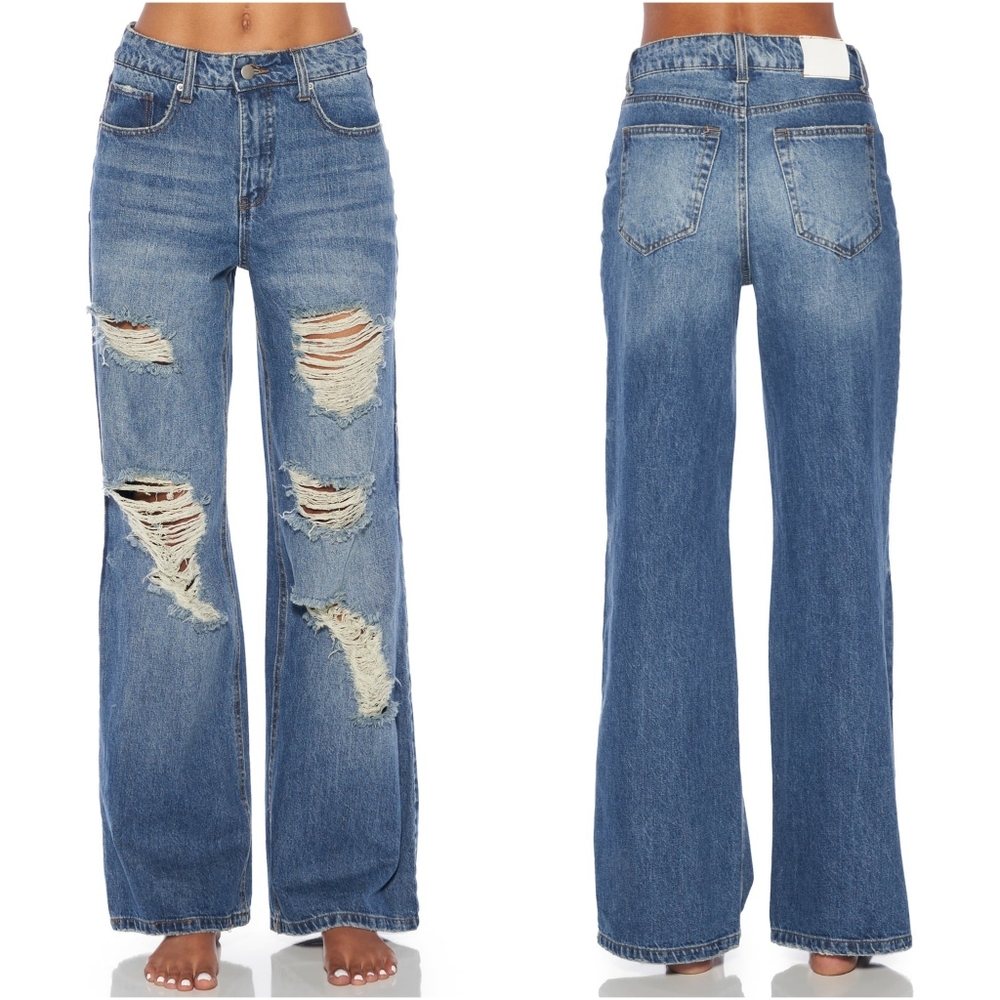 Prosperity Denim Madison High Waisted BAGGY Loose Fitting Jean in Carla Wash 24